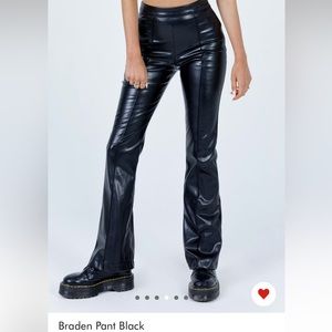 Black leather pants